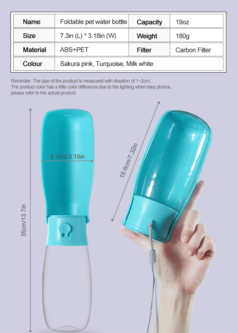 HW-PWB03 Folding Pet Water Bottle