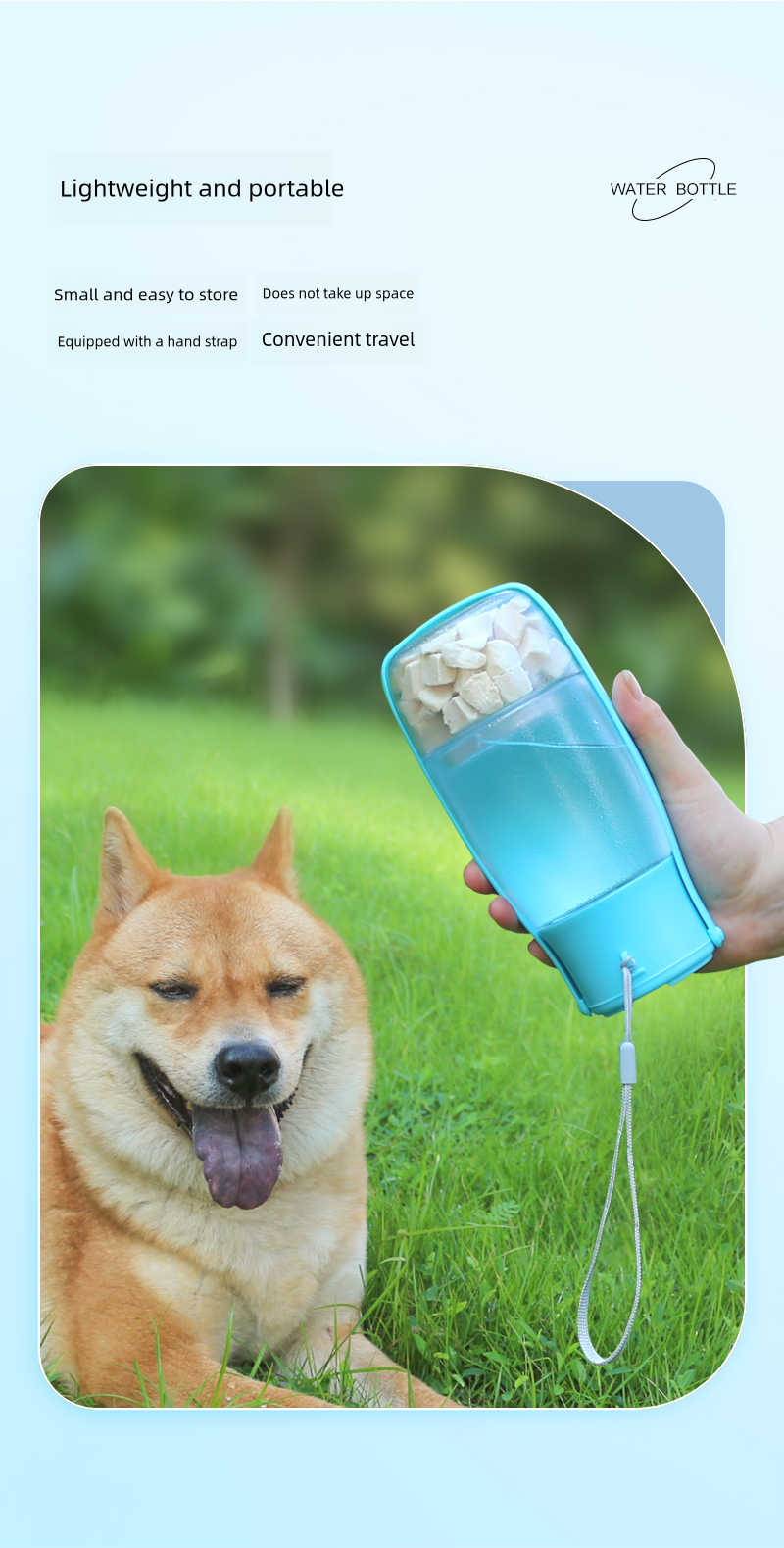 HW-PWB04 Folding pet water and food bottle