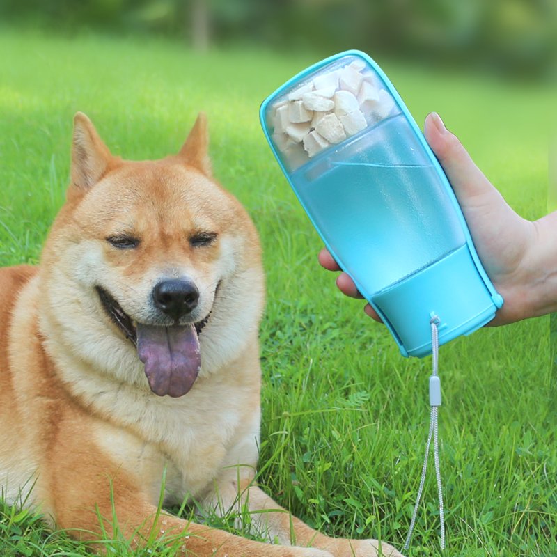 Foldable pet water and food bottle picture